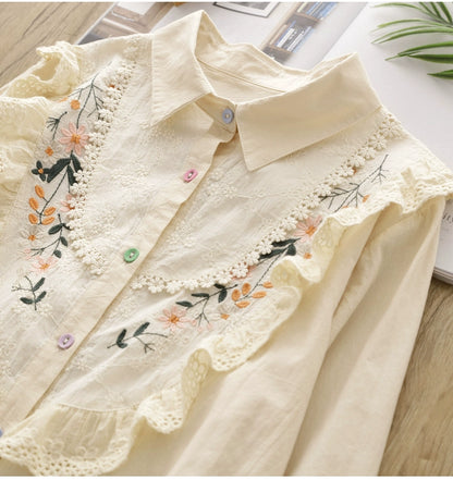 Floral Embroidered Blouse