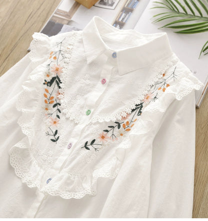 Floral Embroidered Blouse