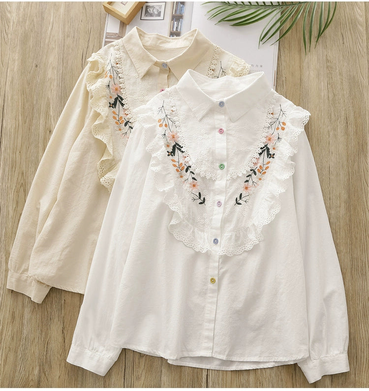 Floral Embroidered Blouse