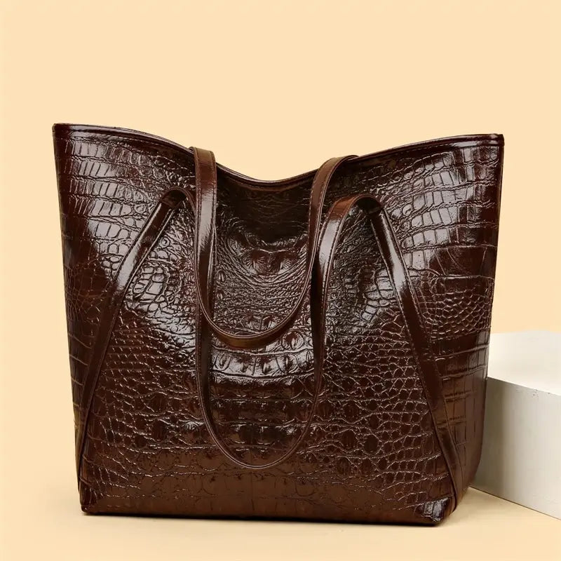 Crocodile Print Handbag