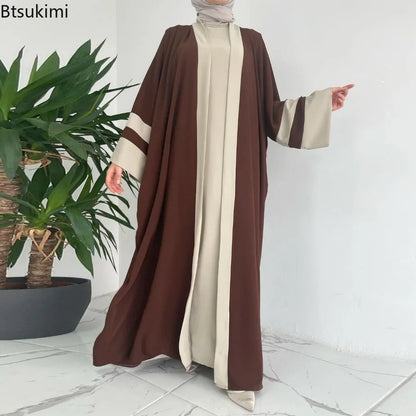 Brown Long sleeve abaya