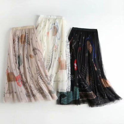 Mid Calf Length Skirt