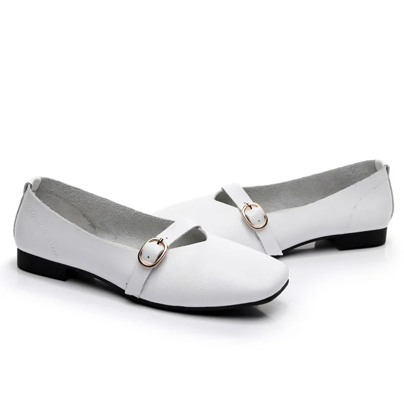 Square Toe Flat Shoes