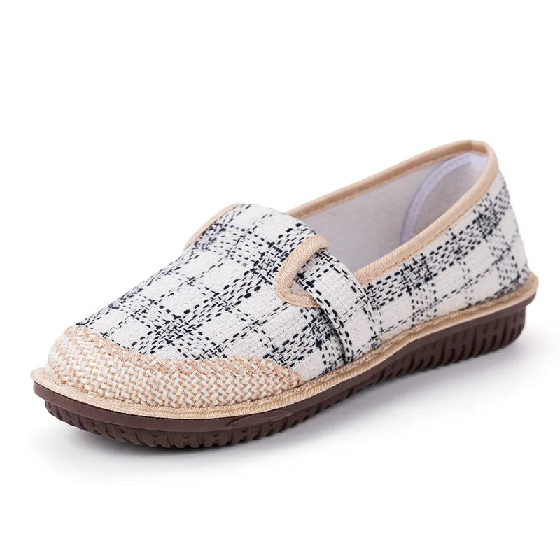 Women slip on flat shoes