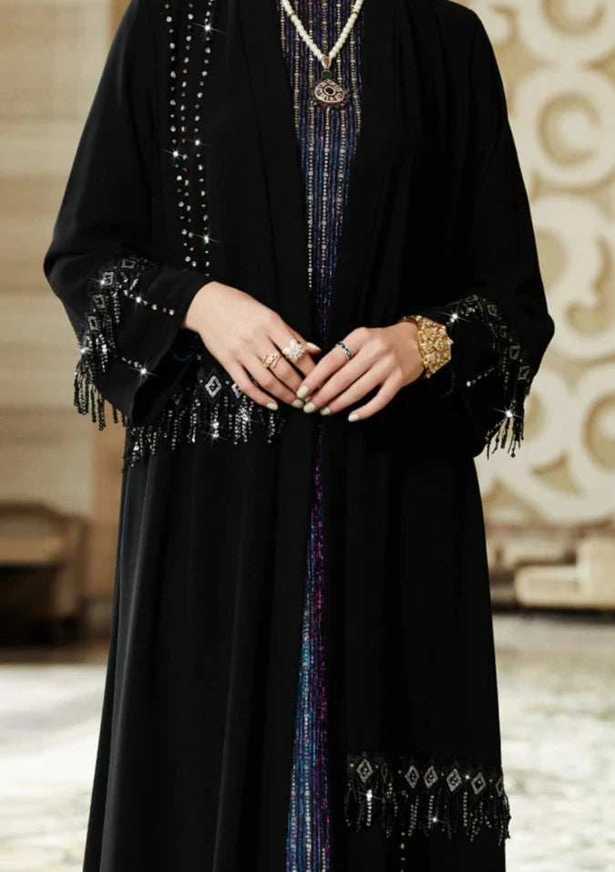 Tassel Sleeve Abaya