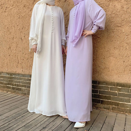 Button Up Long Sleeve Abaya