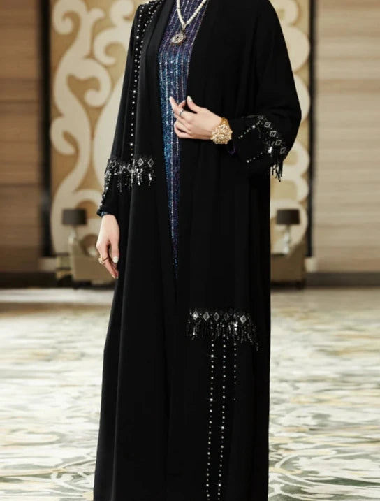 Tassel Sleeve Abaya