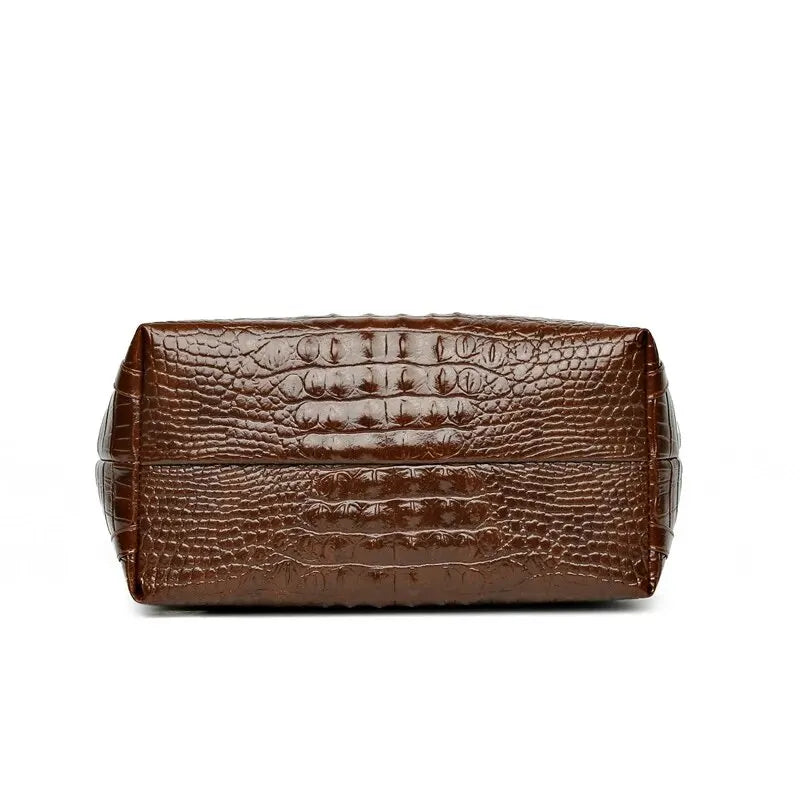 Crocodile Print Handbag