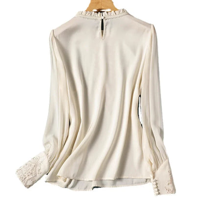 Long Sleeve Embroidered Blouse