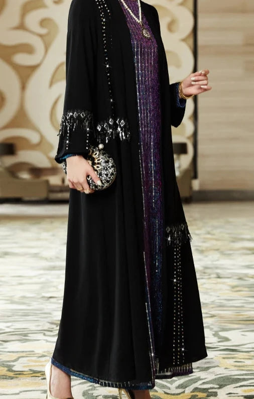 Tassel Sleeve Abaya