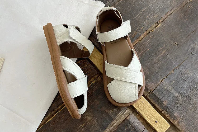 Round Toe Flat Sandals