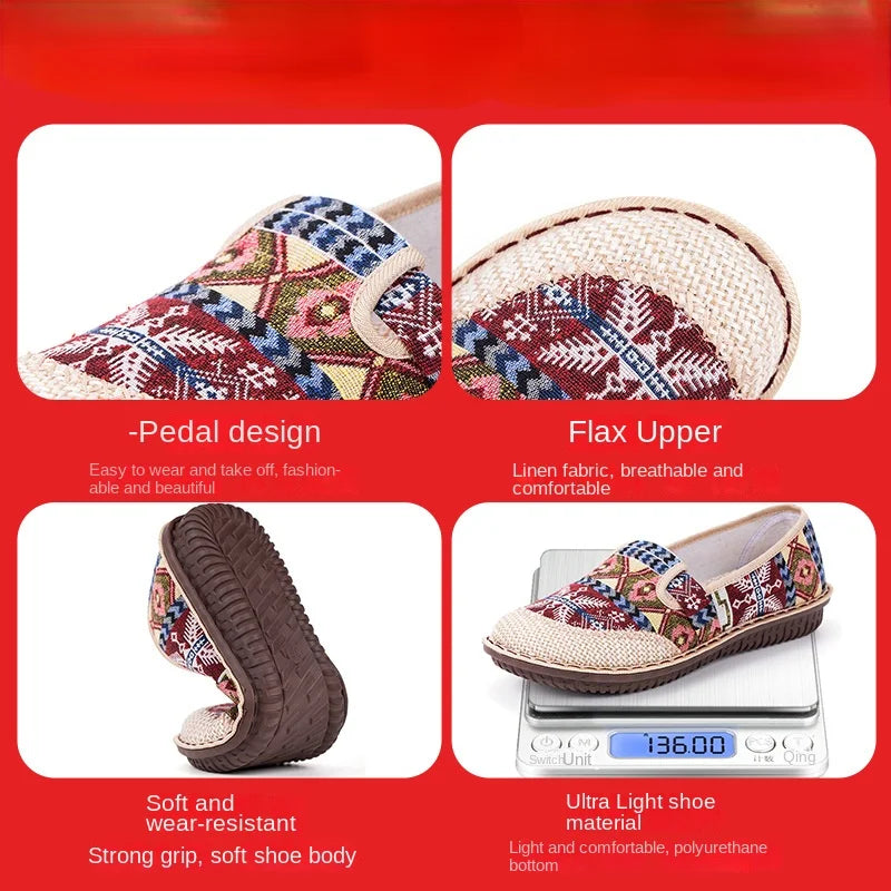 Flat slip on shoes for women