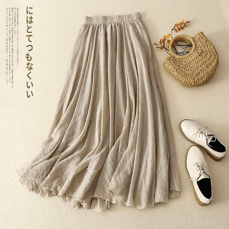 Double Layer Long Skirt