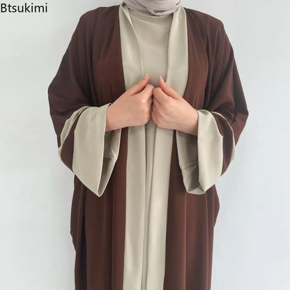 Brown Long sleeve abaya