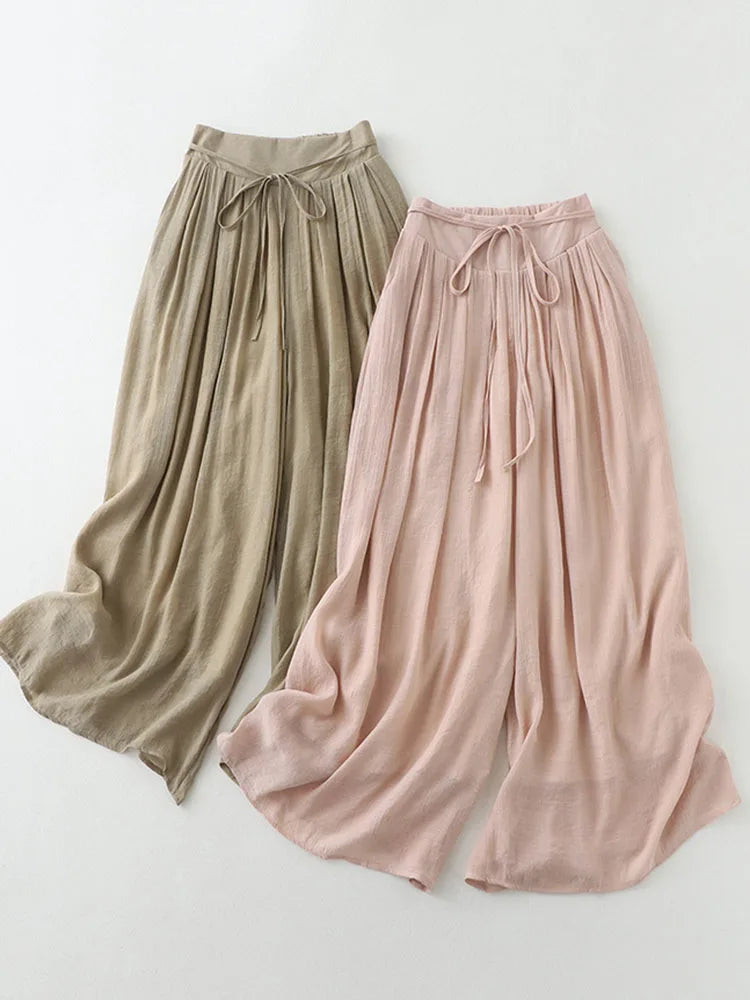 High Waist Wide Leg Pants