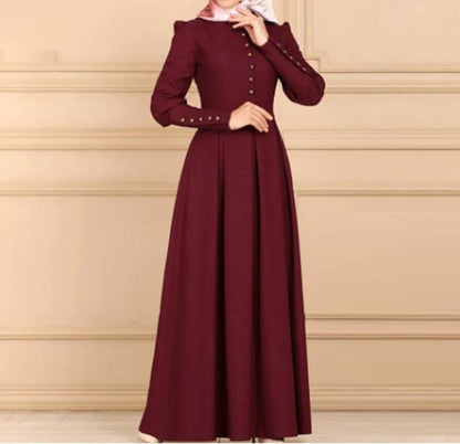 Button Up Long Sleeve Abaya