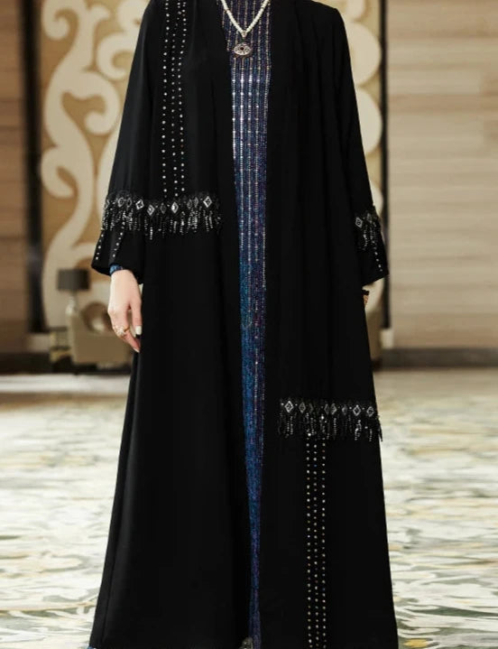 Tassel Sleeve Abaya