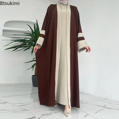 Brown Long sleeve abaya