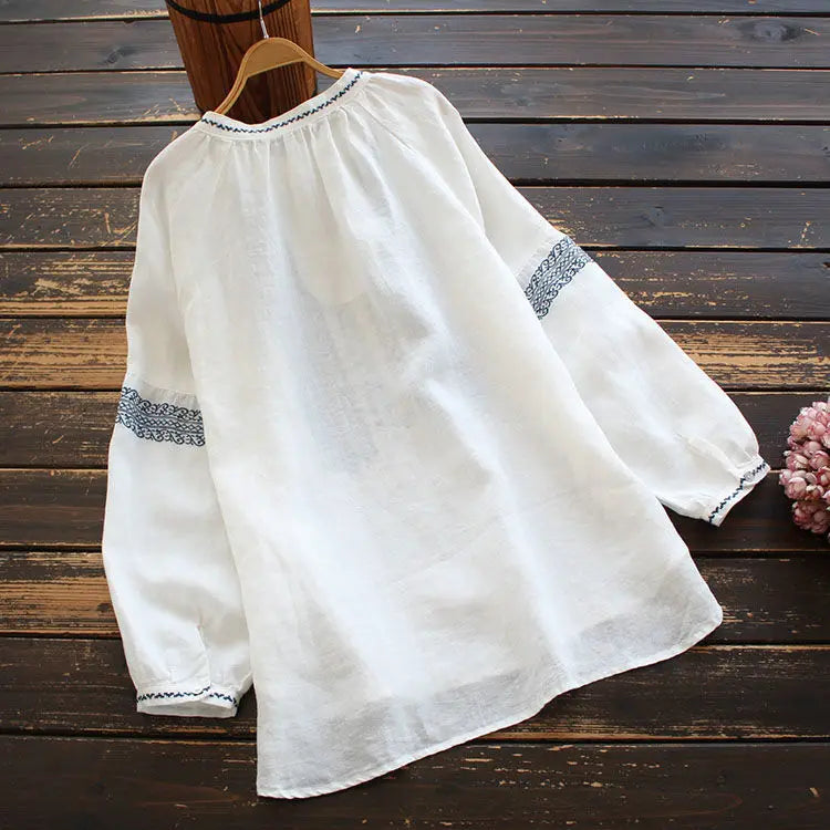 Geometric Embroidered Blouse