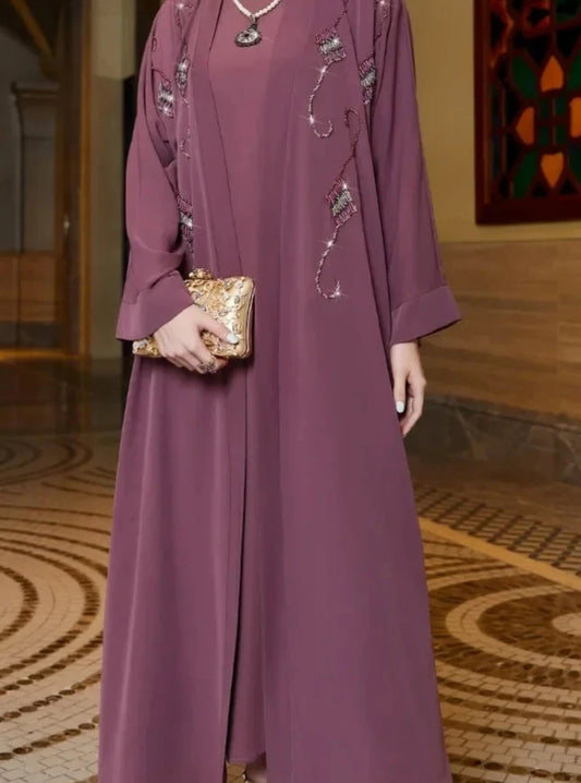 Long Sleeve Abaya With Tassel