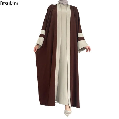 Brown Long sleeve abaya